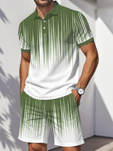 Ensemble deux pièces décontracté Art Line Print pour hommes